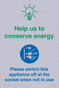 Help us to conserve energy - Unplug the kettle when finished